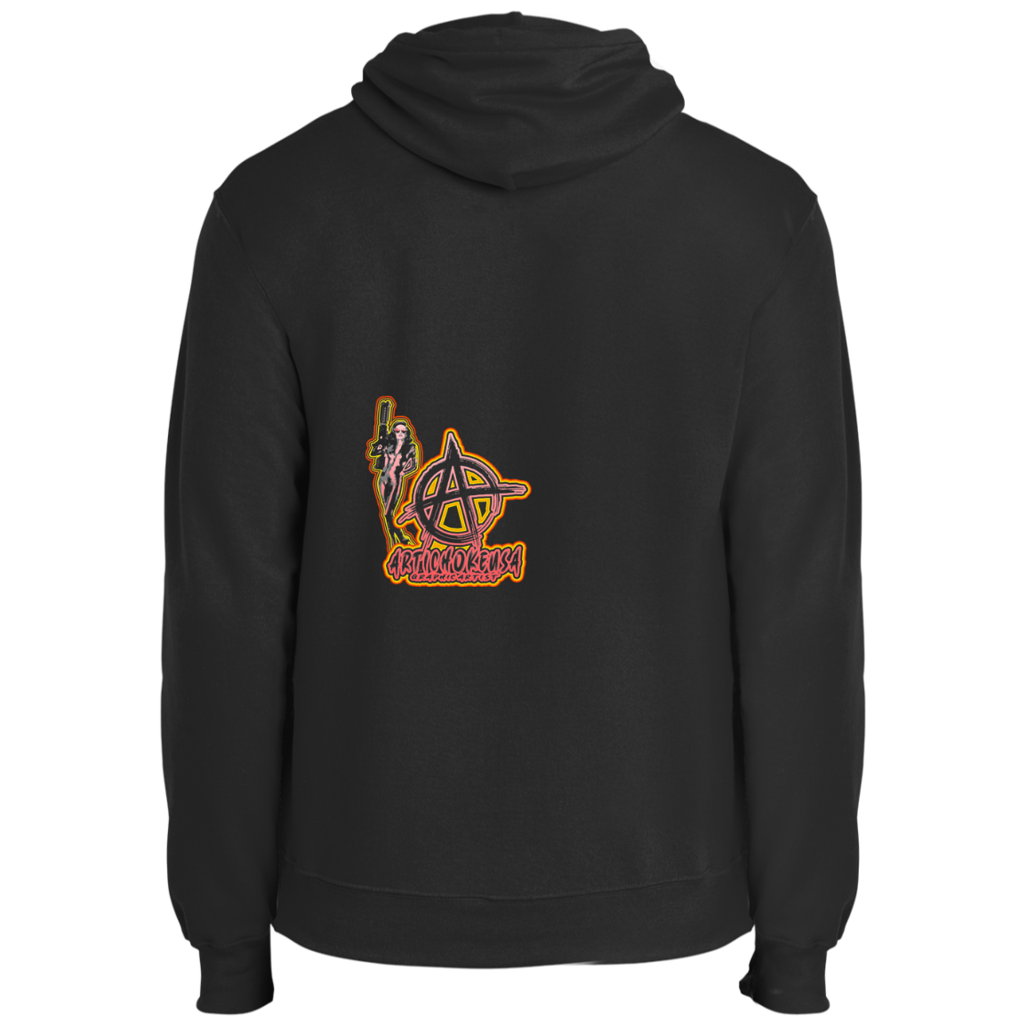 ArtichokeUSA Character and Font design. Let's Create Your Own Team Design Today. Mary Boom Boom. Fleece Pullover Hoodie