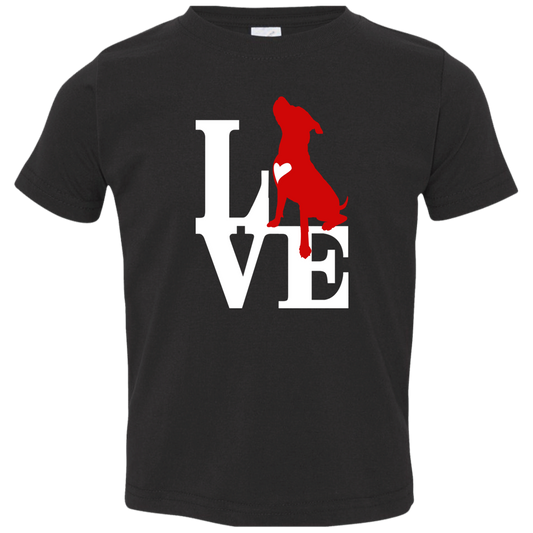 ArtichokeUSA Custom Design. Pitbull Love. Toddler Jersey T-Shirt