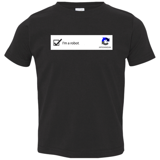 ArtichokeUSA Custom Design. I am a robot. Toddler Jersey T-Shirt