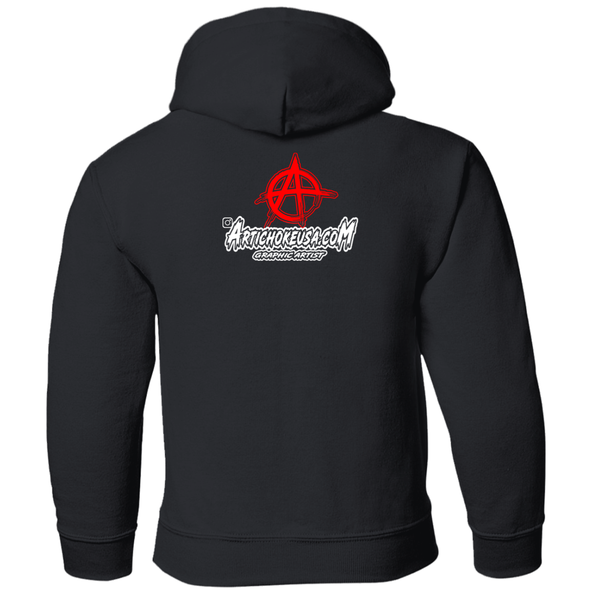 ArtichokeUSA Custom Design. RUN ART. RUN DMC Parody. Youth Pullover Hoodie