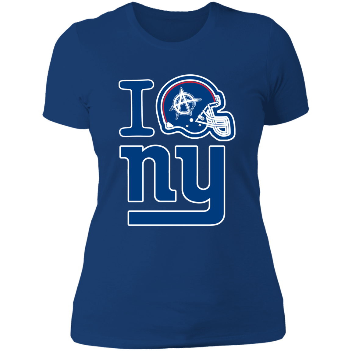 ArtichokeUSA Custom Design. I Helmet NY. Fan Art. Ladies' Boyfriend T-Shirt