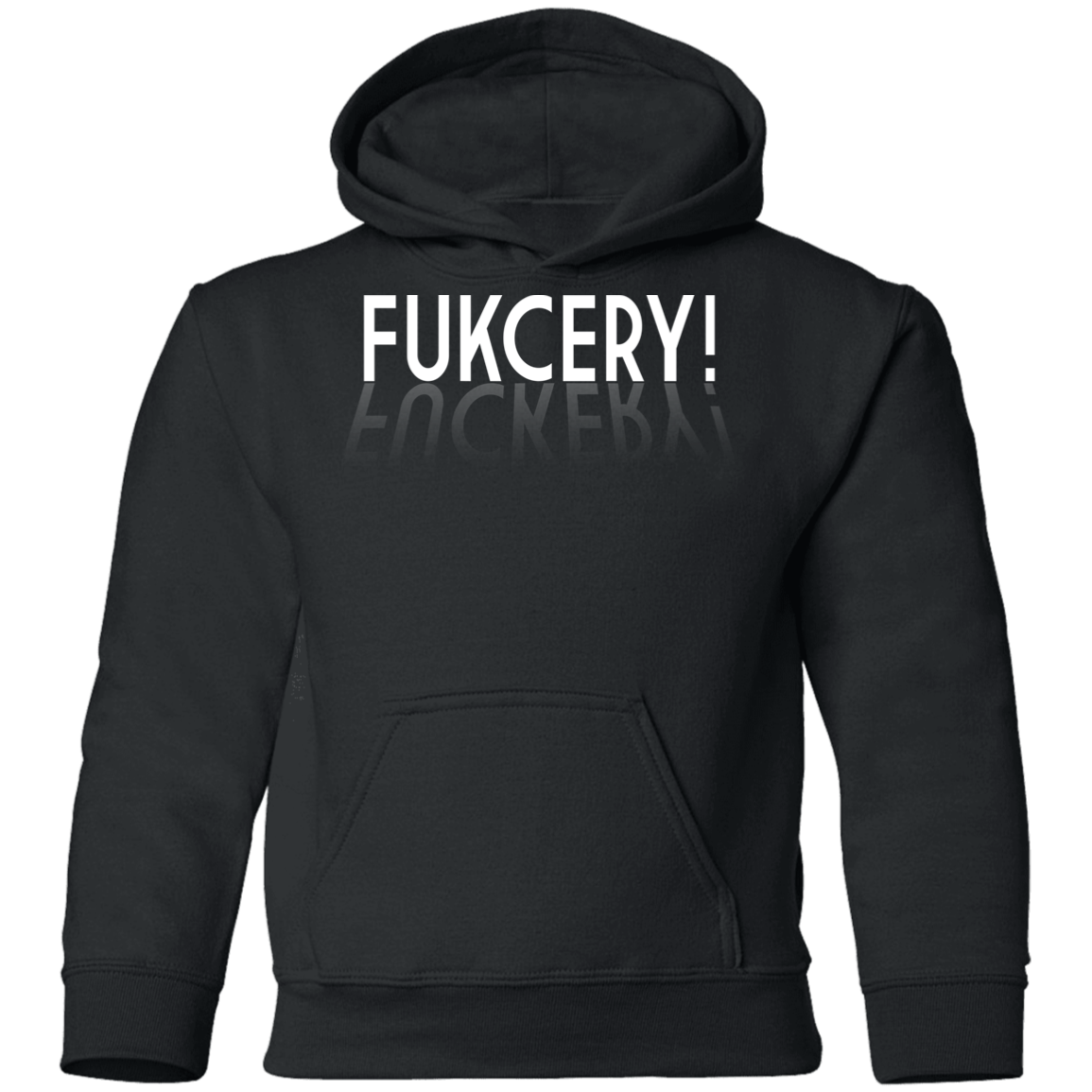 ArtichokeUSA Custom Design. FUKCERY. The New Bullshit. Youth Pullover Hoodie