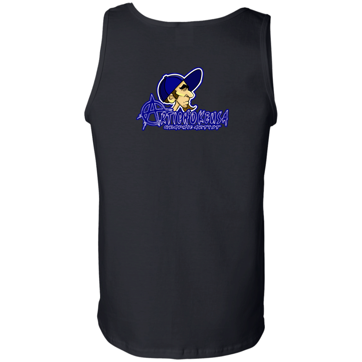 ZZ#20 ArtichokeUSA Characters and Fonts. "Clem" Let’s Create Your Own Design Today. Men's 100% Cotton Tank Top