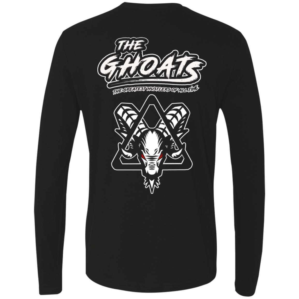 The GHOATS Custom Design #3. Beware of Sharks. Pool/Card Shark. Ultra Soft Fitted Men's Long Sleeve