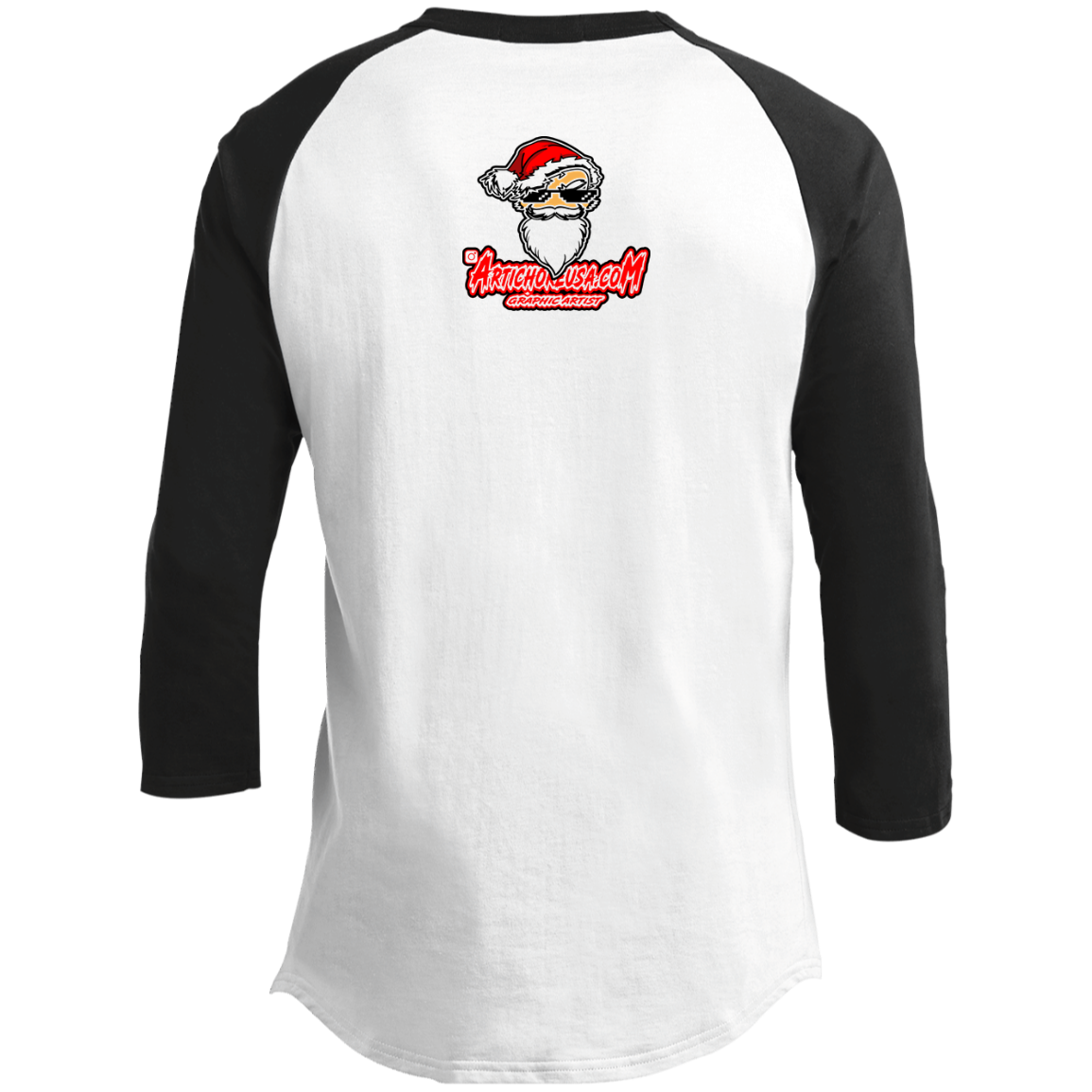 santa 4 whites T200 3/4 Raglan Sleeve Shirt