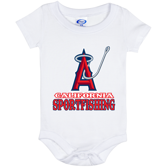 ArtichokeUSA Custom Design. Anglers. Southern California Sports Fishing. Los Angeles Angels Parody. Baby Onesie 6 Month