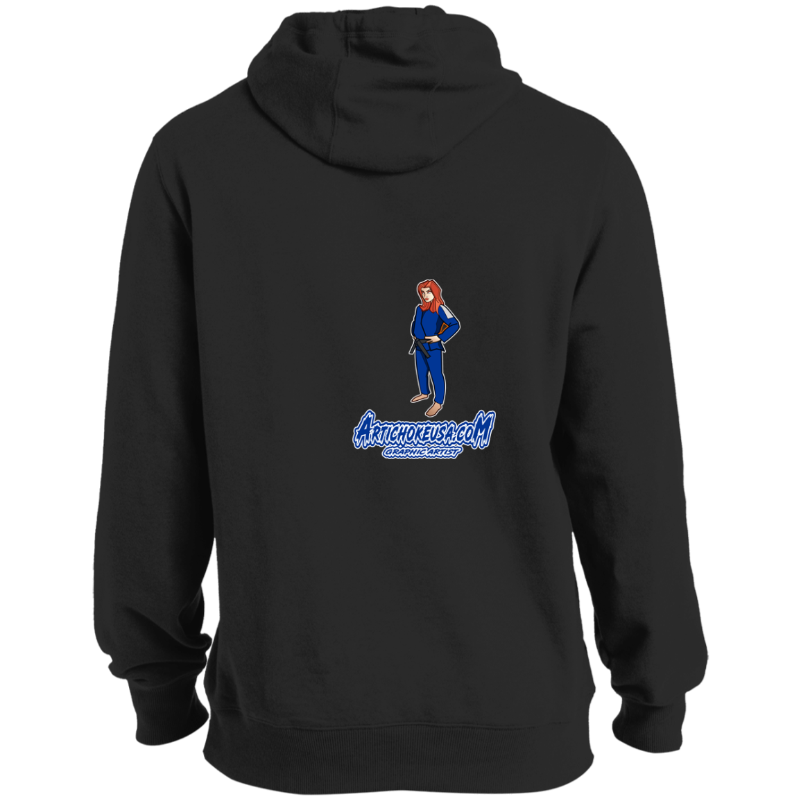 ArtichokeUSA Character and Font design. Let's Create Your Own Team Design Today. Amber. Ultra Soft Pullover Hoodie