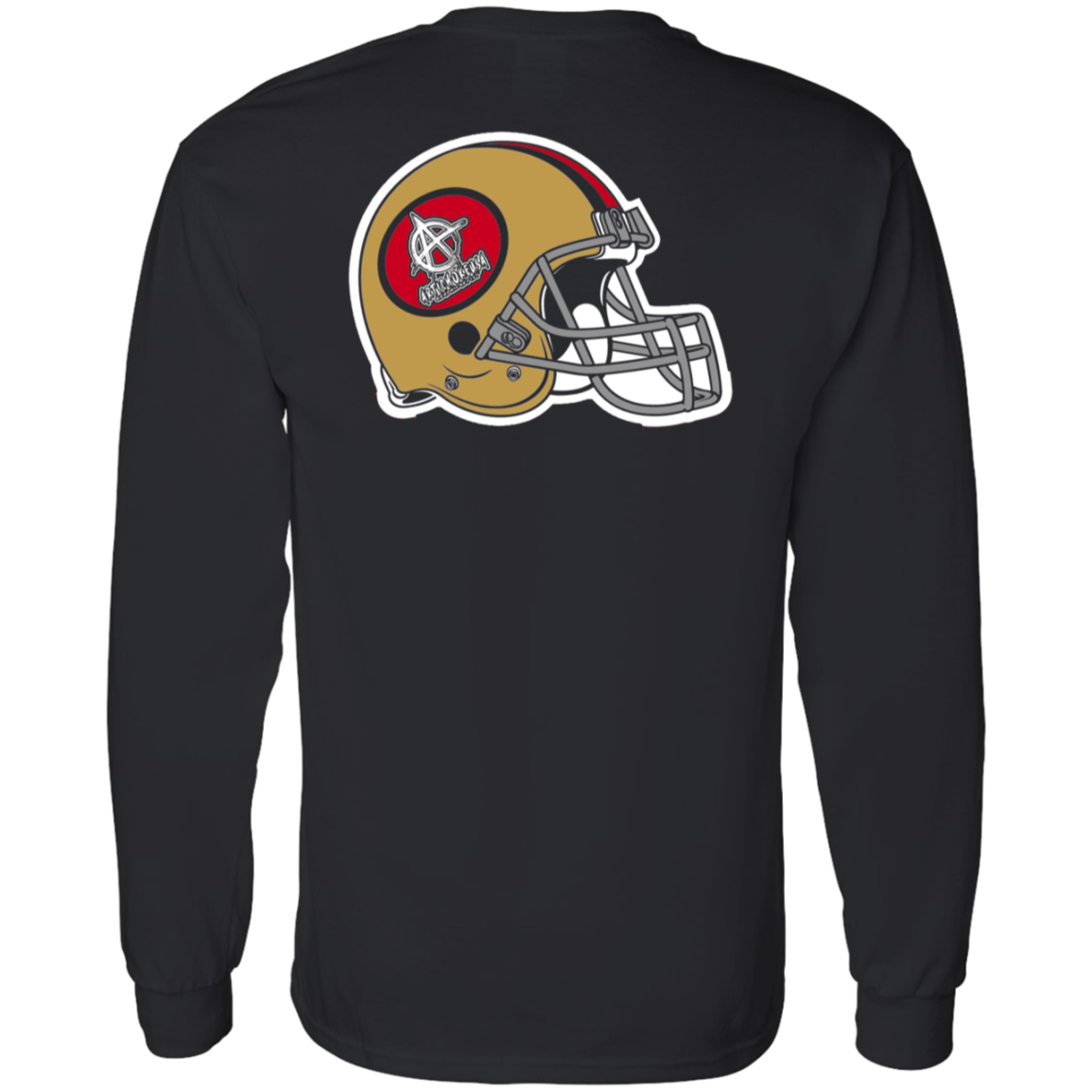ArtichokeUSA Custom Design #50. 9ers Love. SF 49ers Fan Art. Let's Make Your Own Custom Team Shirt. 100% Cotton Jersey Knit T-Shirt