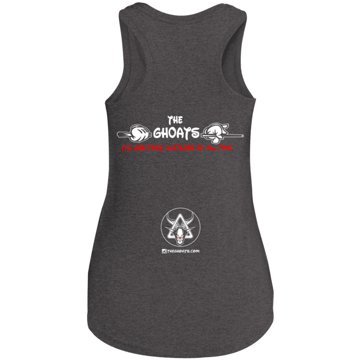 The GHOATS Custom Design. #5 The Best Offense is a Good Defense. Ladies' Perfect Tri Racerback Tank