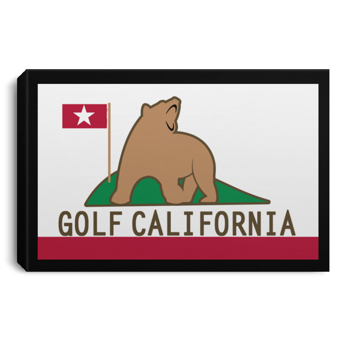 OPG Custom Design #14. Golf California. Landscape Canvas .75in Frame