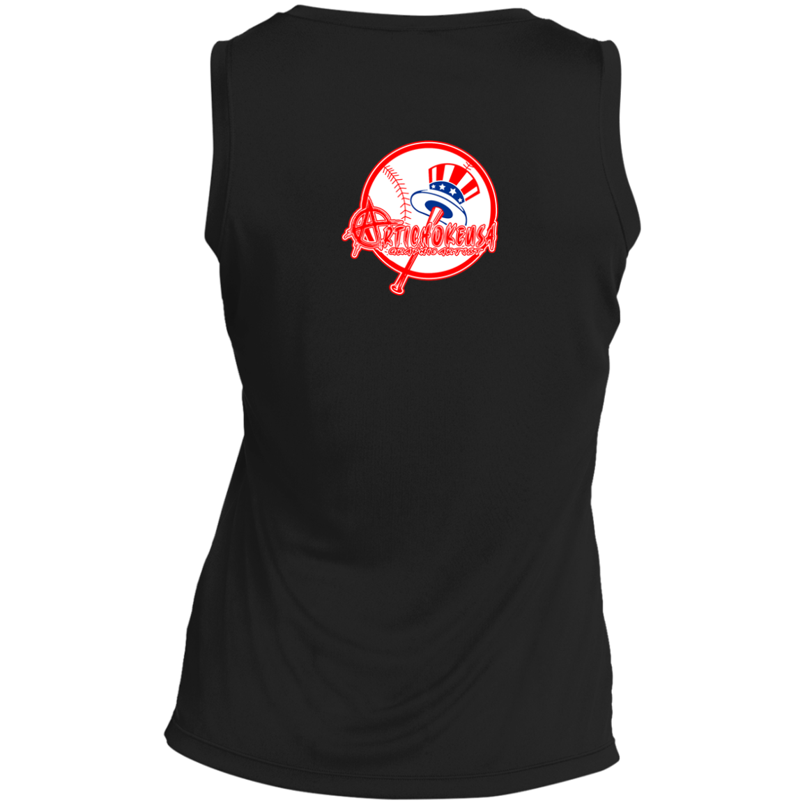 ArtichokeUSA Character and Font Design. Let’s Create Your Own Design Today. Brooklyn. Ladies' Sleeveless V-Neck