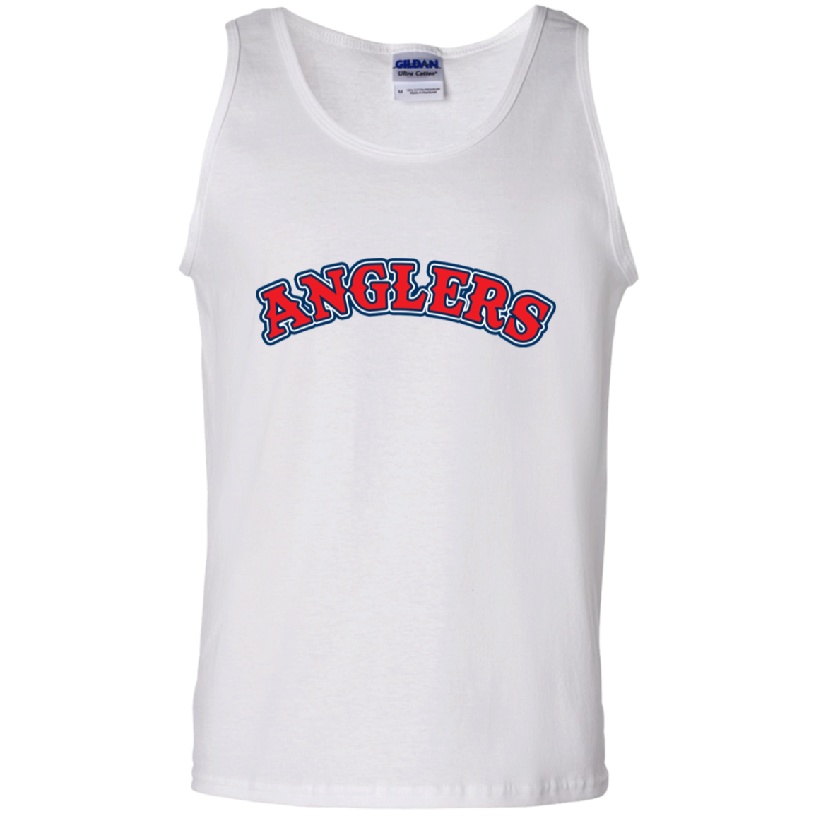 ArtichokeUSA Custom Design. Anglers. Southern California Sports Fishing. Los Angeles Angels Parody. 100% Cotton Tank Top