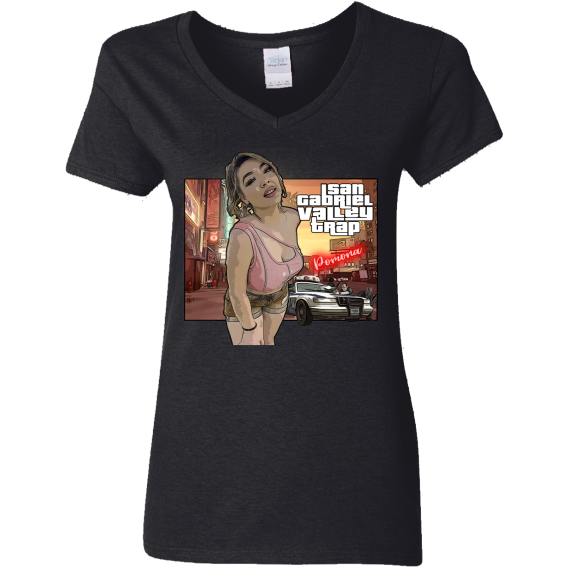 SGV Ladies' 5.3 oz. V-Neck T-Shirt
