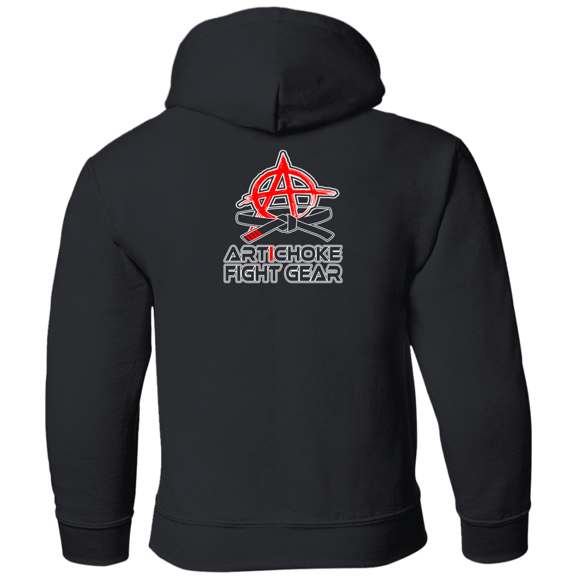 Artichoke Fight Gear Custom Design #13. Hello Fightter. Hello Kitty Parody. MMA. Youth Pullover Hoodie