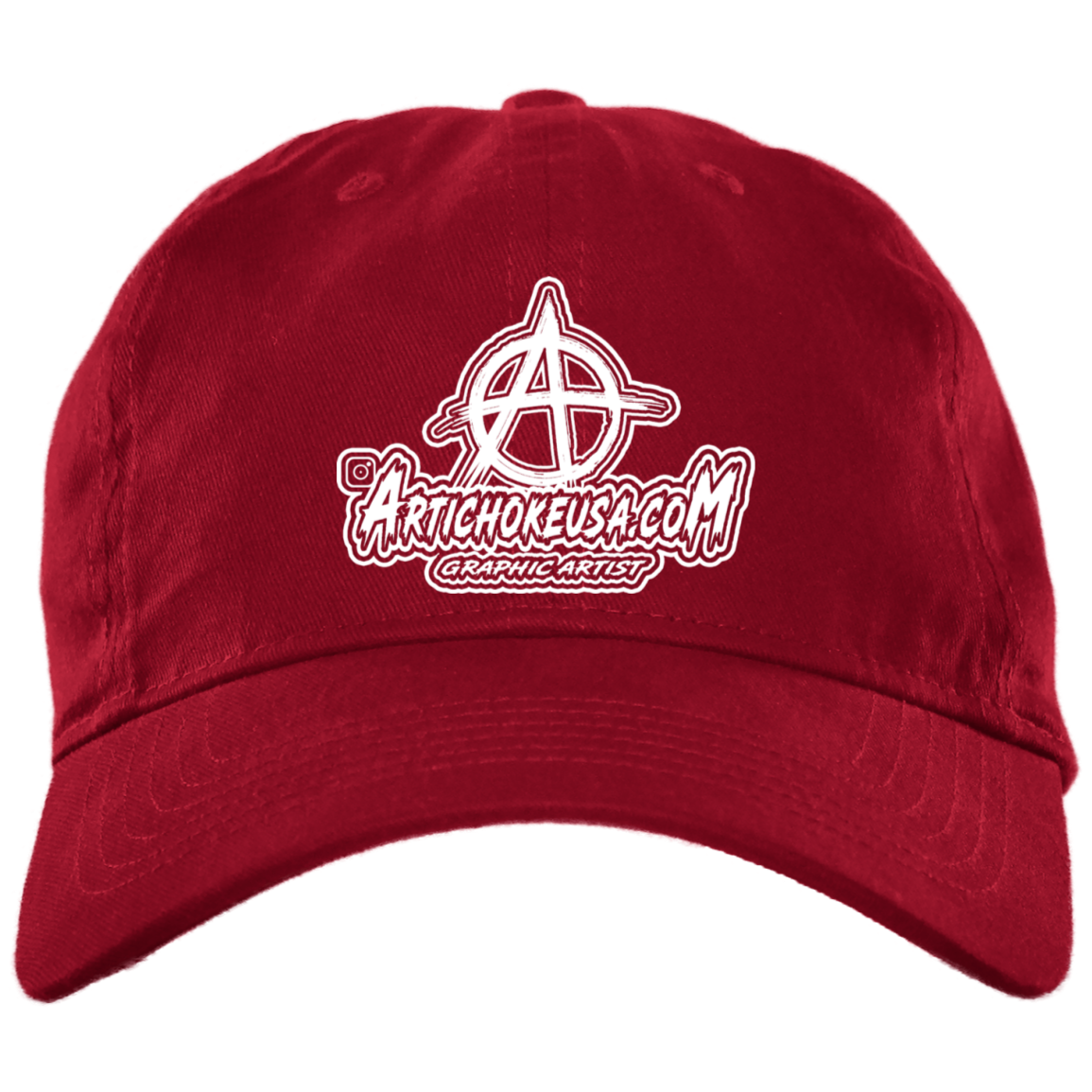 Embroidered Brushed Twill Unstructured Dad Cap