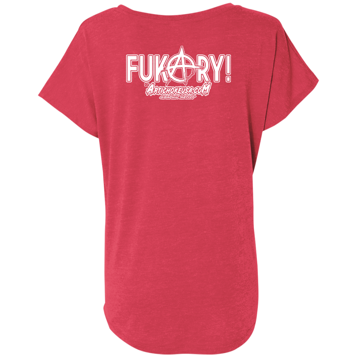 ArtichokeUSA Custom Design. FUKCERY. The New Bullshit. Ladies' Triblend Dolman Sleeve