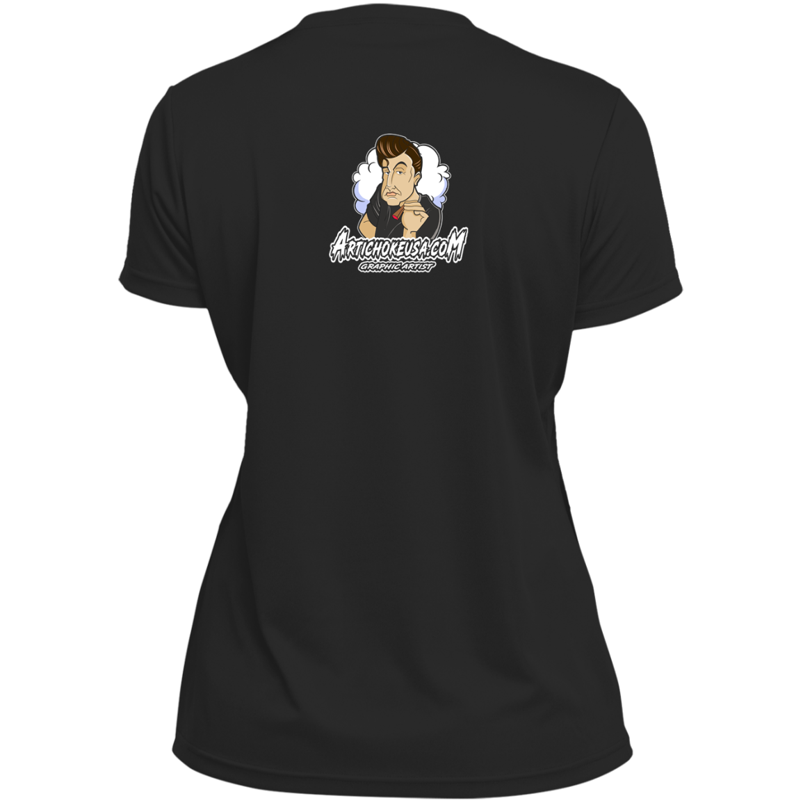 ArtichokeUSA Custom Design. Innovation. Elon Musk Parody Fan Art. Ladies’ Moisture-Wicking V-Neck Tee