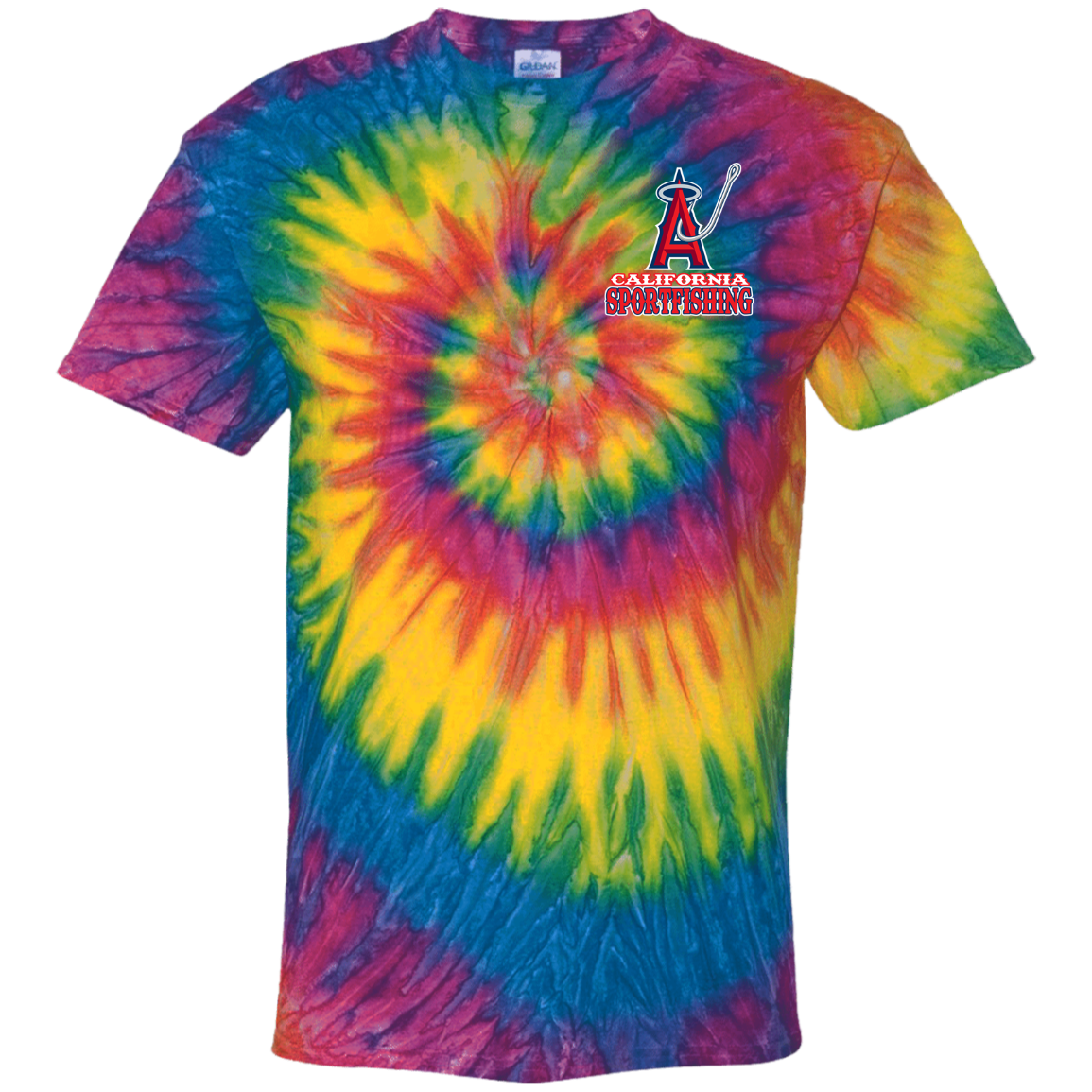 ArtichokeUSA Custom Design. Anglers. Southern California Sports Fishing. Los Angeles Angels Parody. Youth Tie Dye T-Shirt
