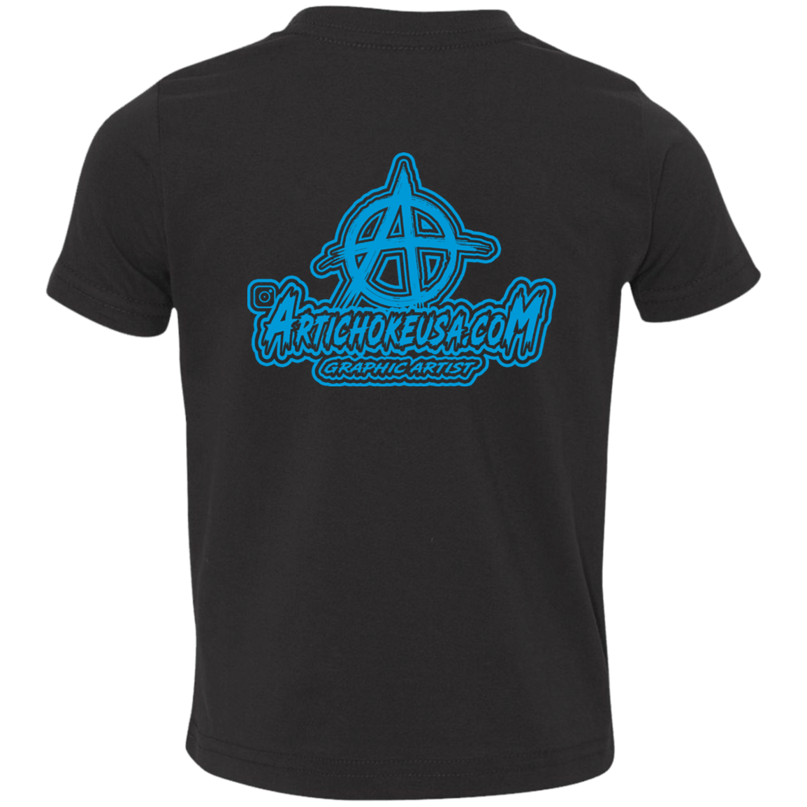 ArtichokeUSA Character and Font design. Let's Create Your Own Team Design Today. My first client Charles. Toddler Jersey T-Shirt