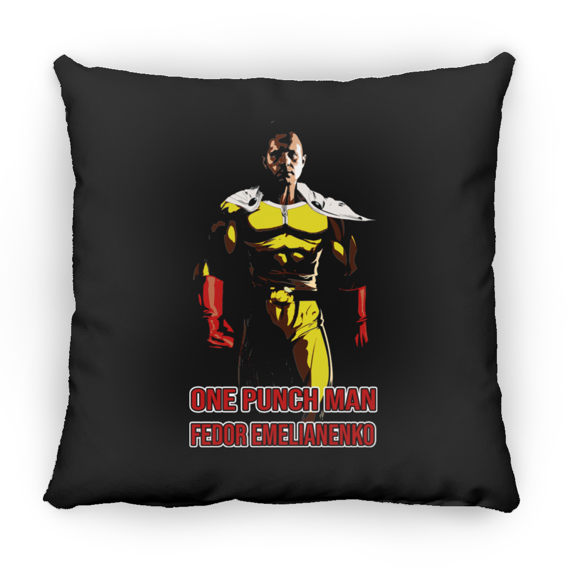 ArtichokeUSA Custom Design. One Punch Fedor. Fedor Emelianenko/One Punch Man Fan Art. Square Pillow 18x18