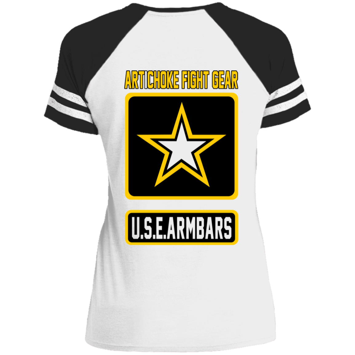 Artichoke Fight Gear Custom Design #2. USE ARMBARS. Ladies' Game V-Neck T-Shirt