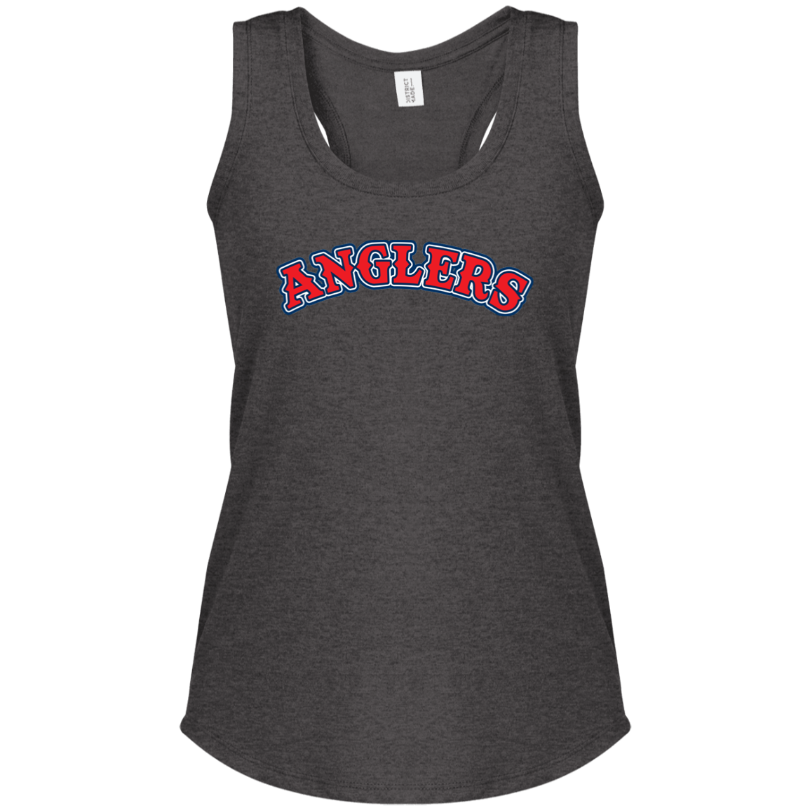ArtichokeUSA Custom Design. Anglers. Southern California Sports Fishing. Los Angeles Angels Parody. Ladies' Tri Racerback Tank
