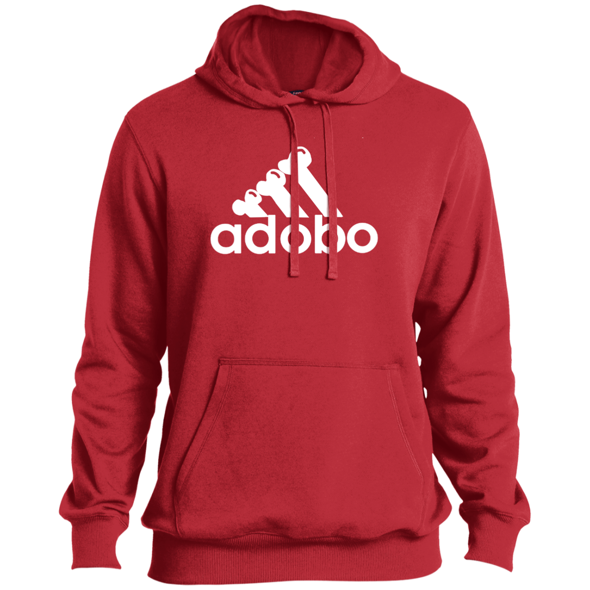 ArtichokeUSA Custom Design. Adobo. Adidas Parody. Tall Pullover Hoodie