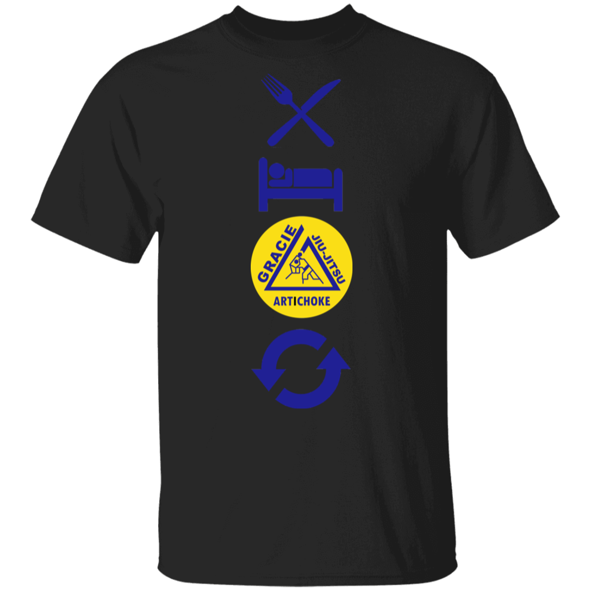 Artichoke Fight Gear Custom Design #4. Eat. Sleep. BJJ/Create Your Own Custom Design Repeat. BJJ. Men's 100% Cotton T-Shirt