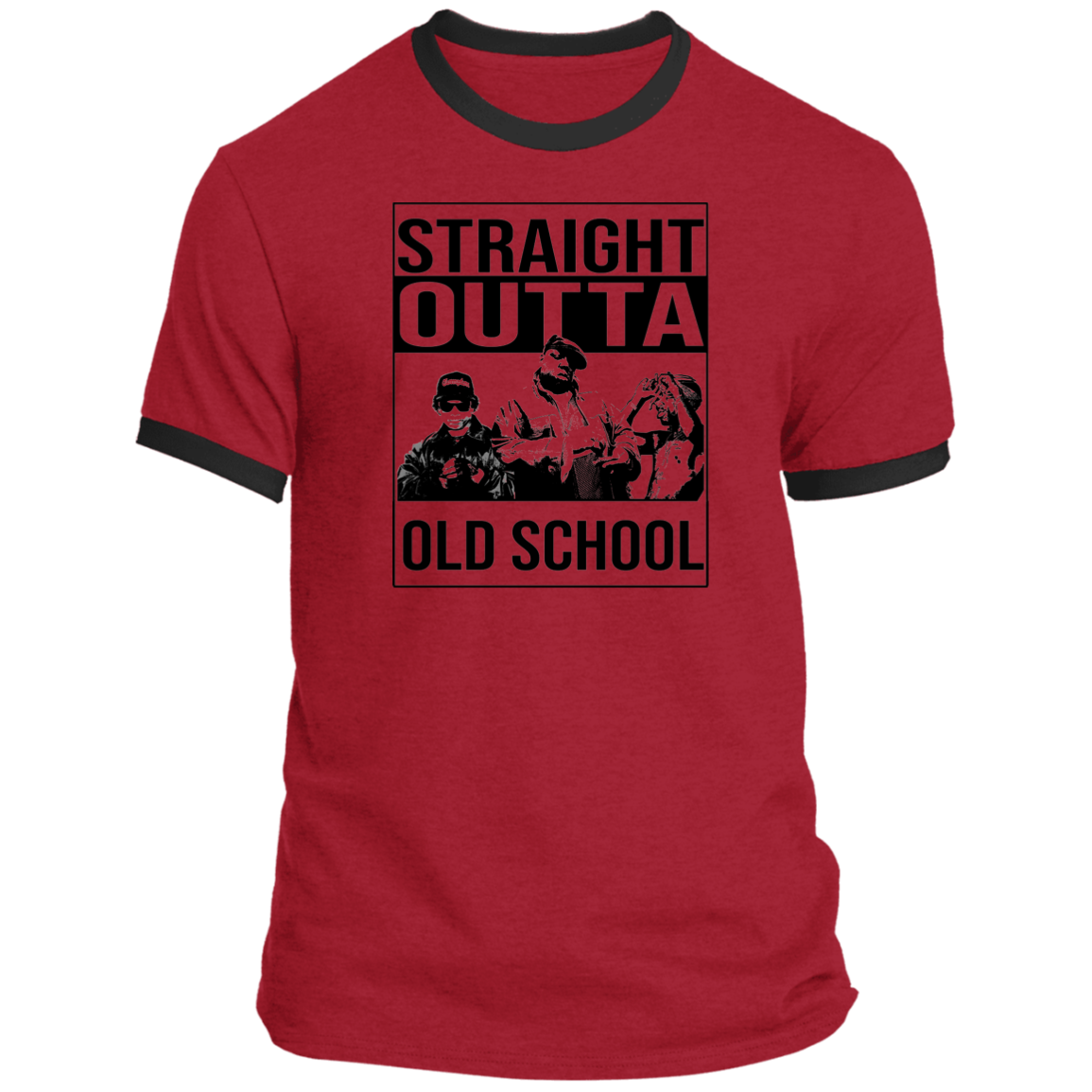 ArtichokeUSA Custom Design. Straight Outta Old School. The GOATs of Rap. Fan Art. Ringer Tee