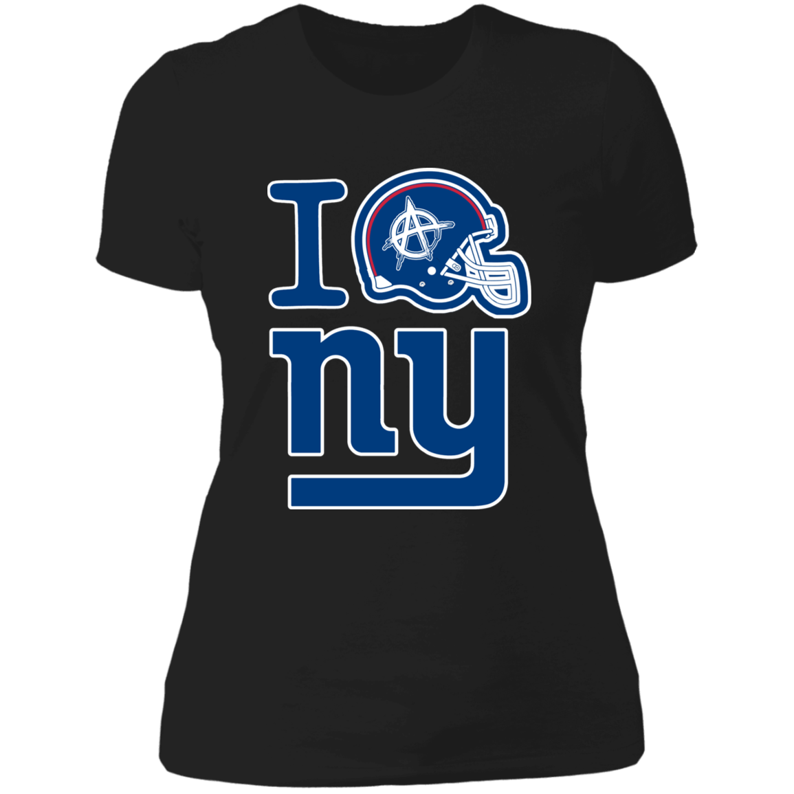 ArtichokeUSA Custom Design. I Helmet NY. Fan Art. Ladies' Boyfriend T-Shirt
