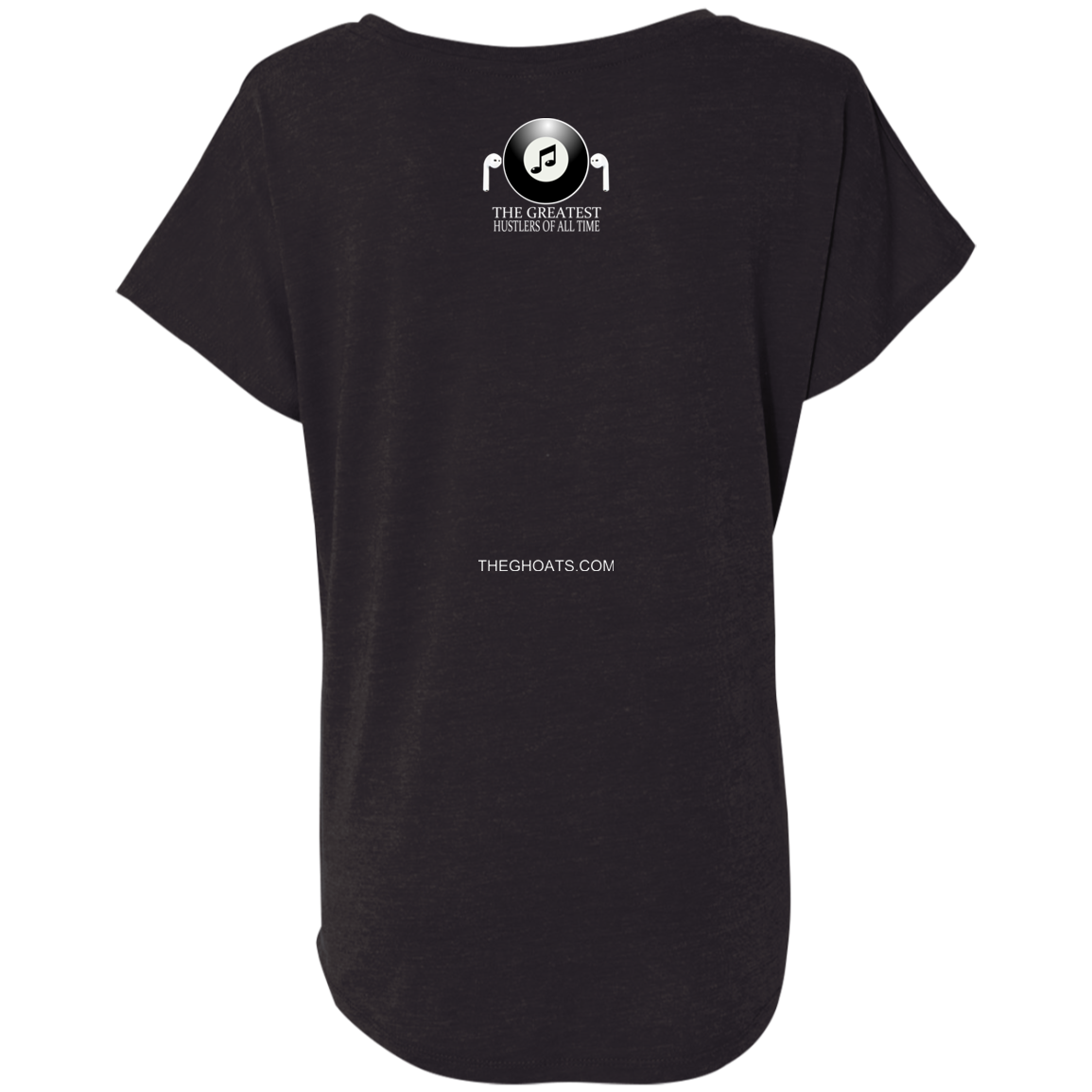 The GHOATS Custom Design. #19 Pool & Music. Ladies' Triblend Dolman Sleeve