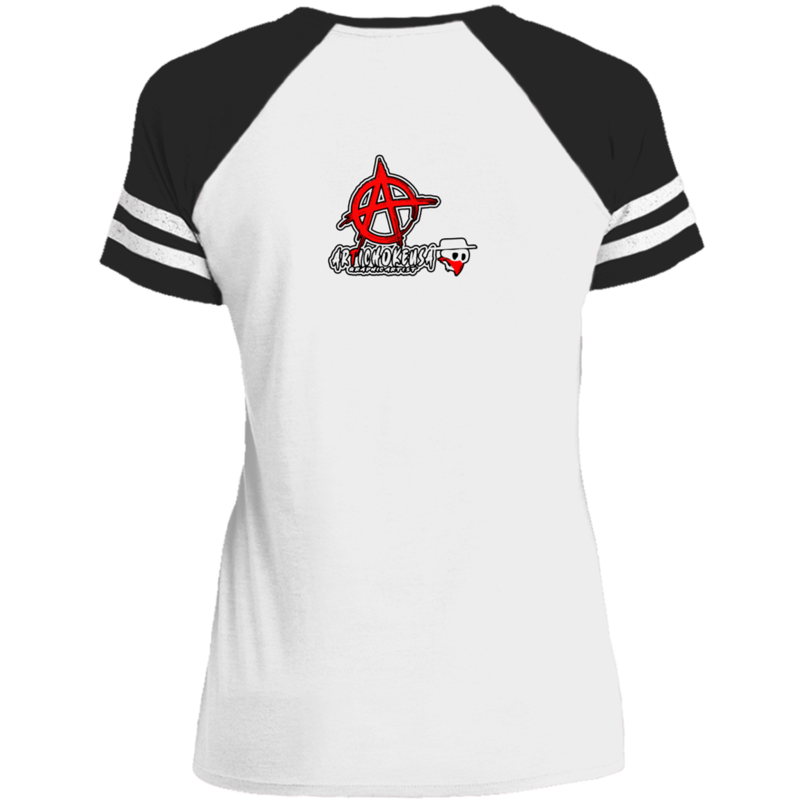 ArtichokeUSA Custom Design. Social Distancing. Social Distortion Parody. Ladies' Game V-Neck T-Shirt