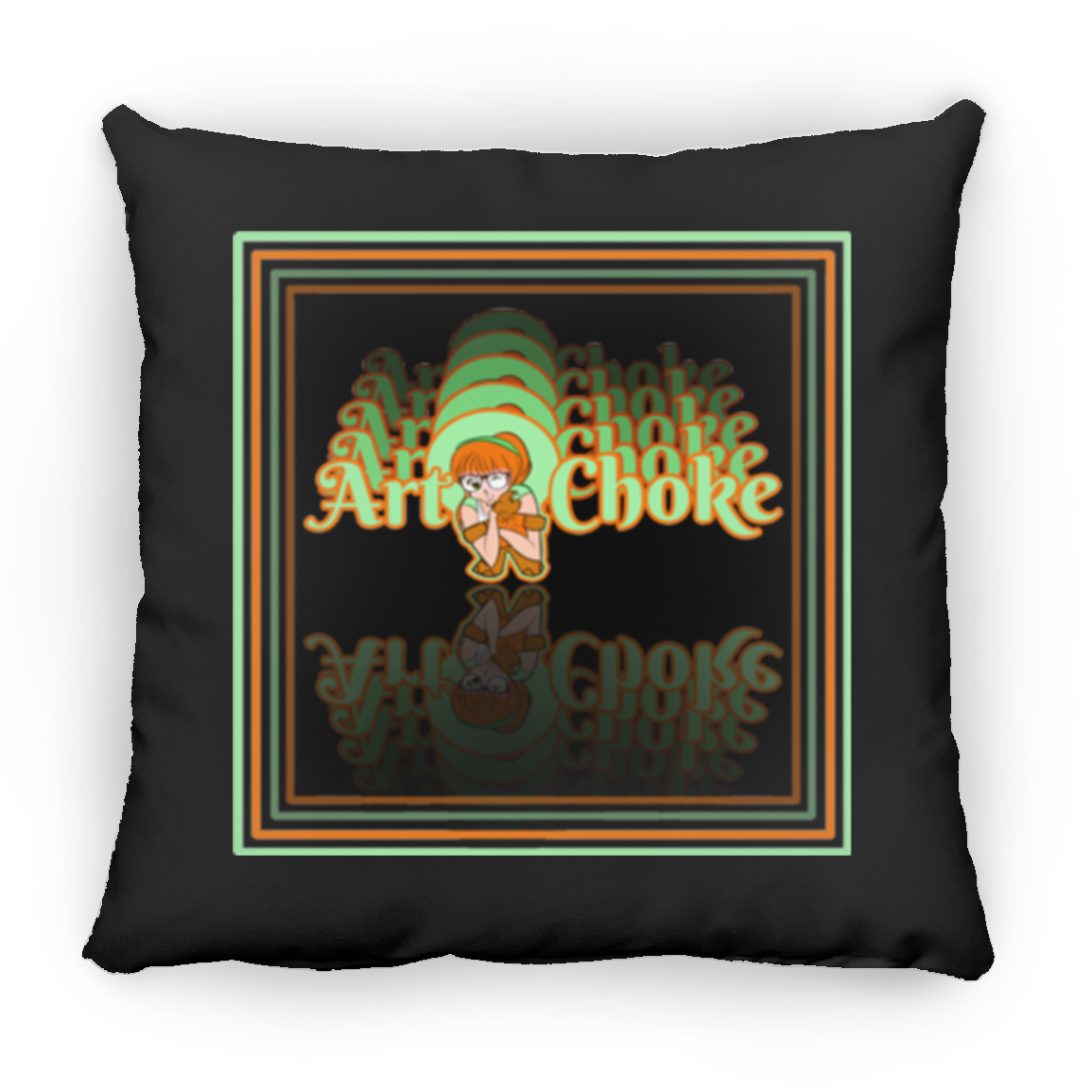 ArtichokeUSA Character and Font Design. Let’s Create Your Own Design Today. Winnie. Large Square Pillow