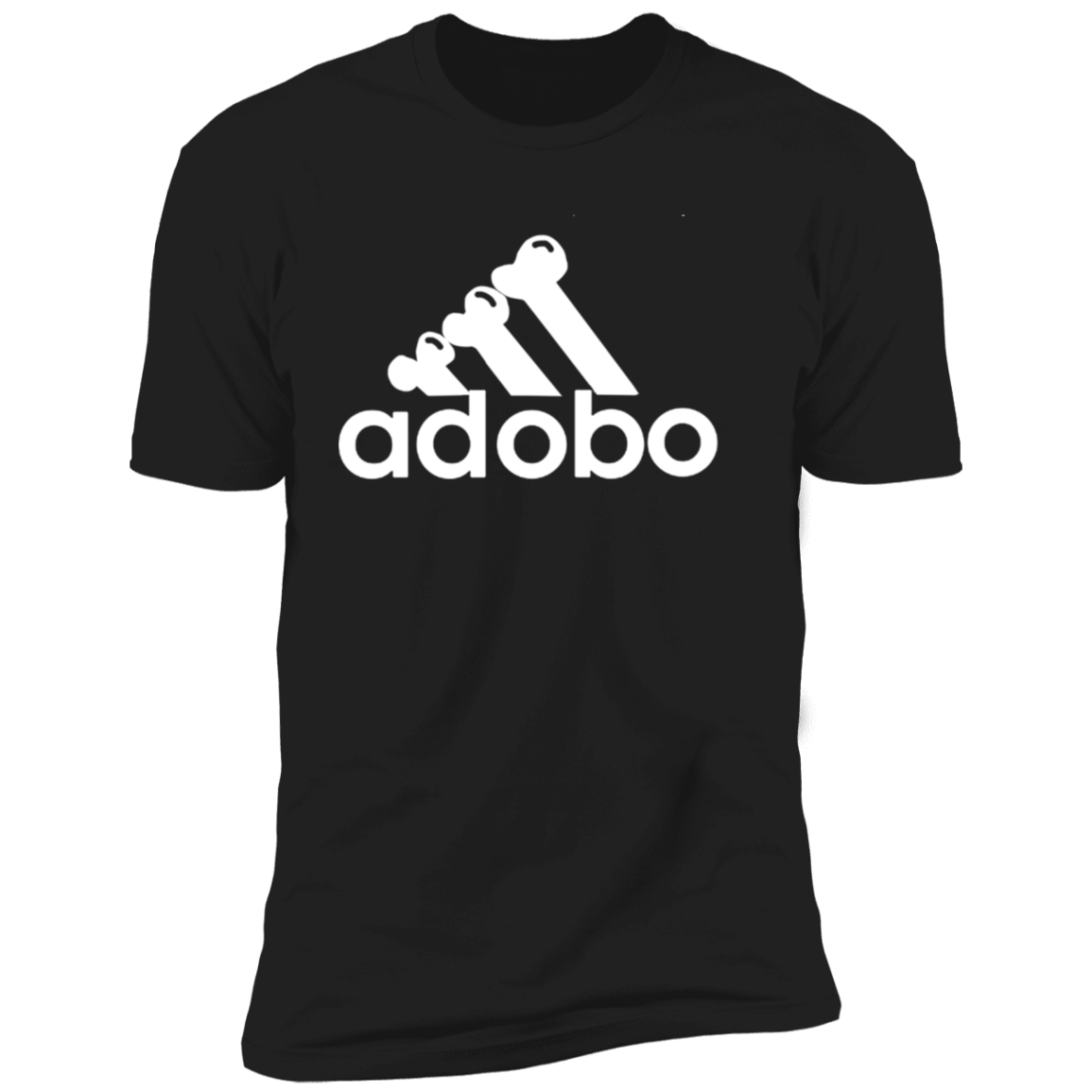 ArtichokeUSA Custom Design. Adobo. Adidas Parody. Men's Premium Short Sleeve T-Shirt