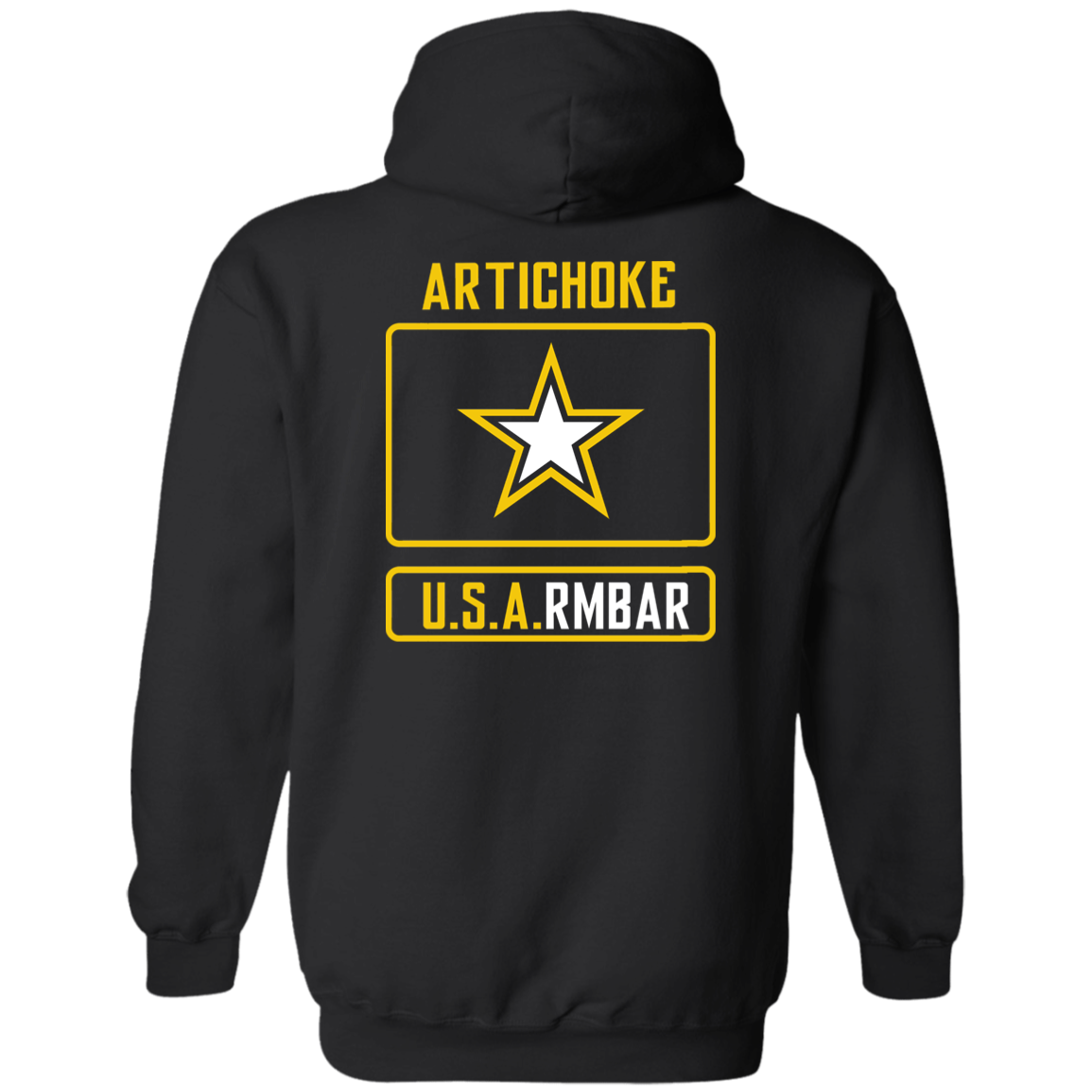 ArtichokeUSA Custom Design #54. Artichoke USArmbar. US Army Parody. Basic Pullover Hoodie
