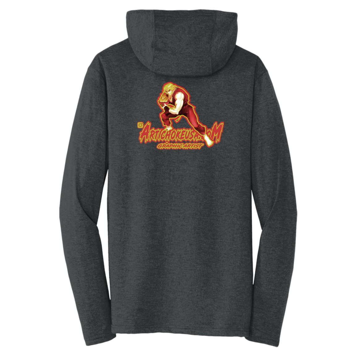 ArtichokeUSA Custom Design. Pho Ken Artichoke. Street Fighter Parody. Gaming. Triblend T-Shirt Hoodie