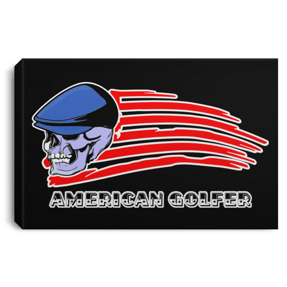 OPG Custom Design #12. Golf America. Male Edition. Landscape Canvas .75in Frame