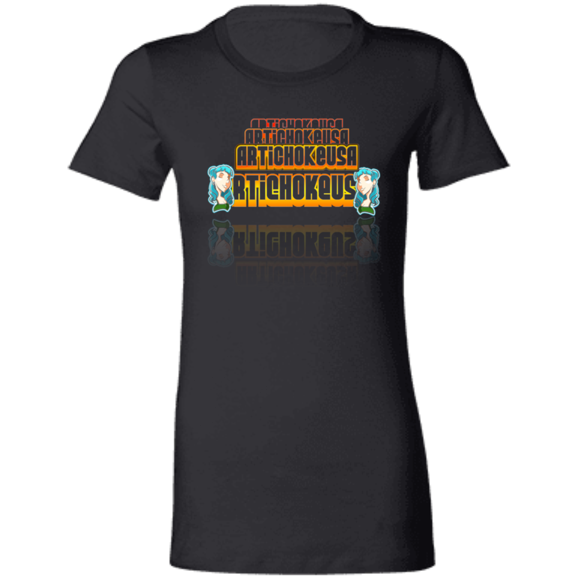 ArtichokeUSA Characters and Fonts. "Shelly" Let’s Create Your Own Design Today. Ladies' Favorite T-Shirt