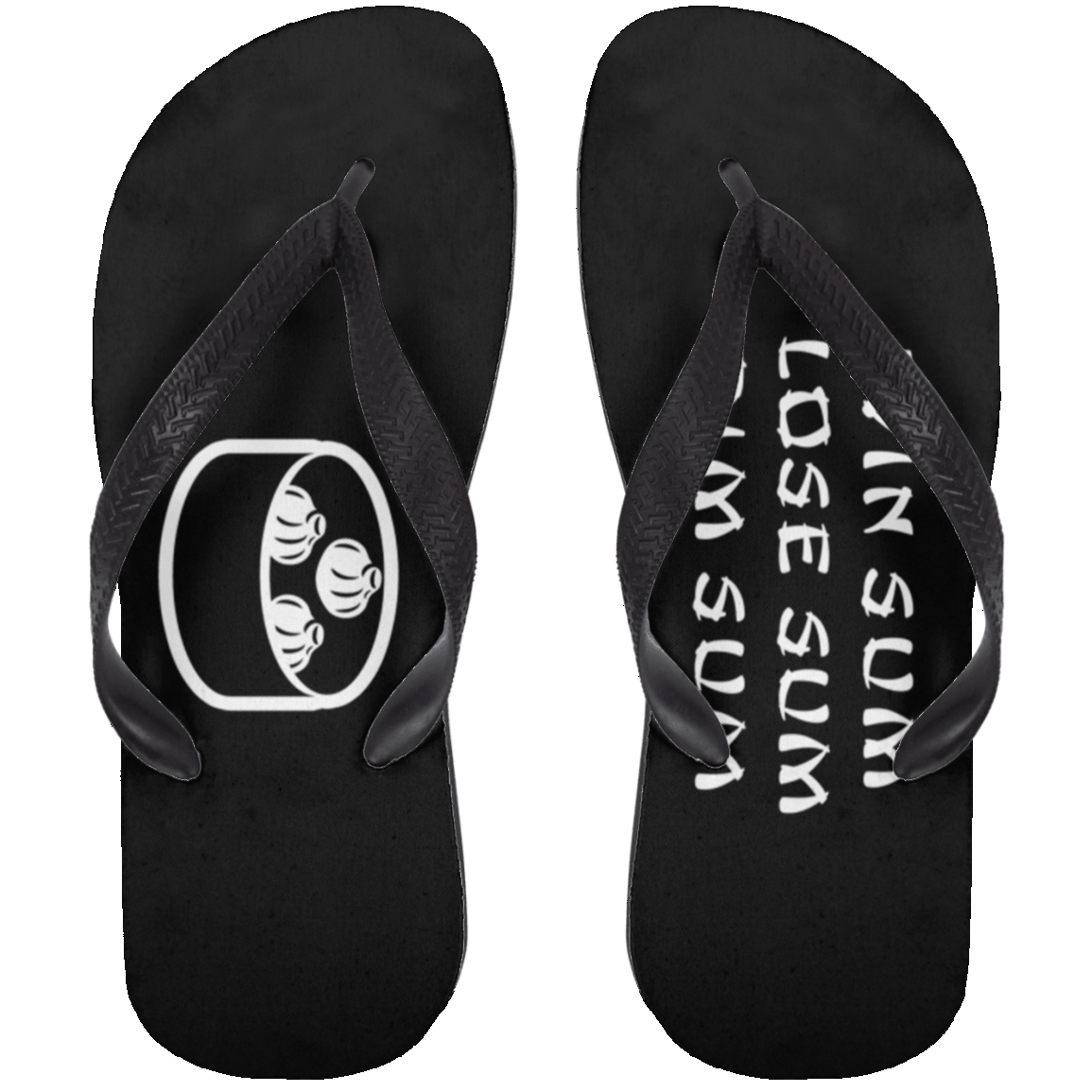 ArtichokeUSA Custom Design. Win Sum Lose Some. Dim Sum. Adult Flip Flops