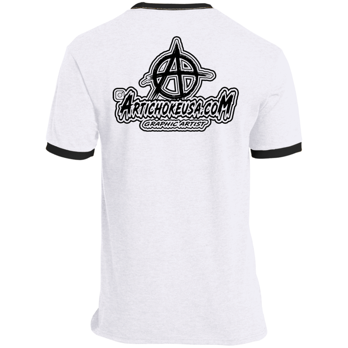 ArtichokeUSA Custom Design. Adobo. Adidas Parody. Ringer Tee