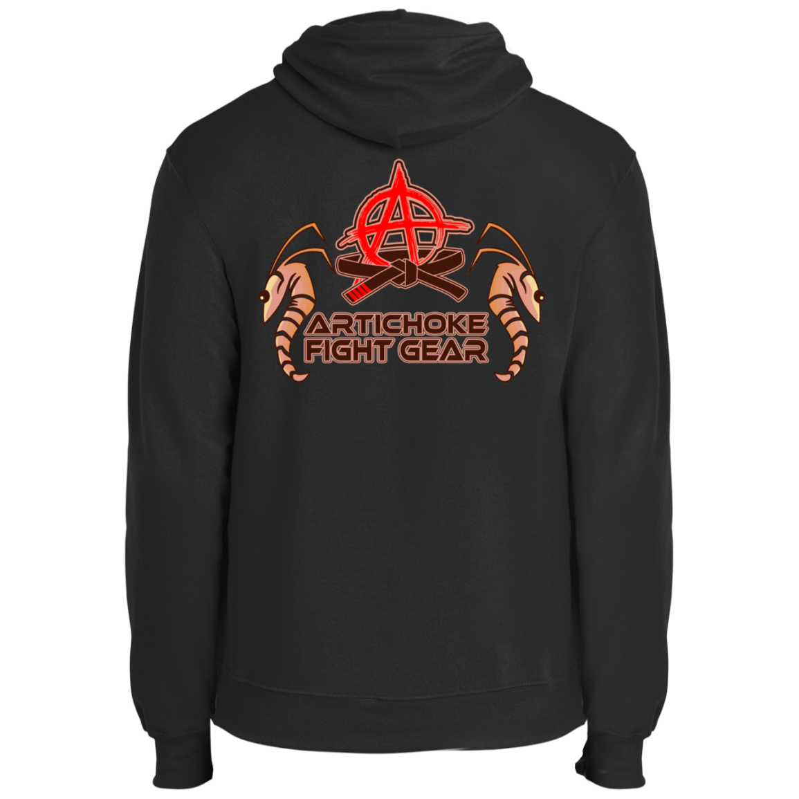 Artichoke Fight Gear Custom Design #3. Shrimpin aint easy. It's a Jiu Jitsu Thing. Fleece Hoodie