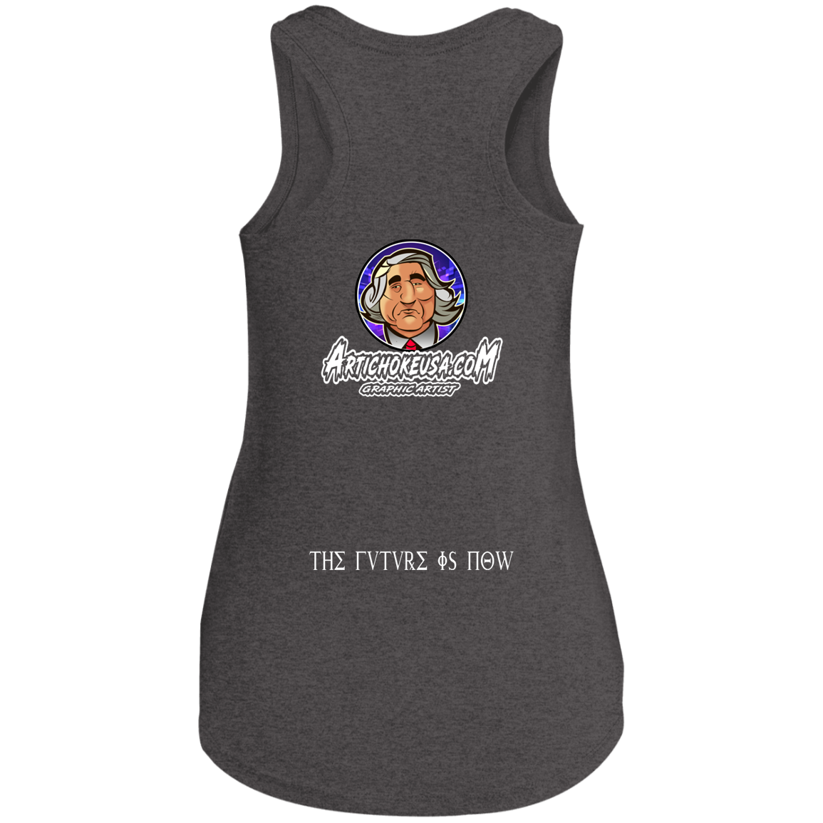 ArtichokeUSA Custom Design. Michio Kaku Fan Art. Ladies' Tri Racerback Tank