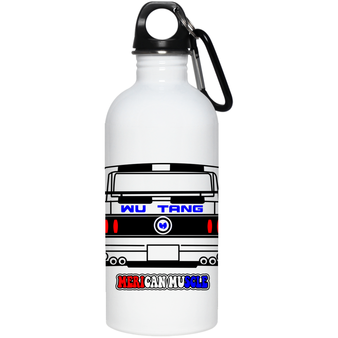 ArtichokeUSA Custom Design. Merican Muscle. Wu-Tang / Mustang Parody. 20 oz. Stainless Steel Water Bottle