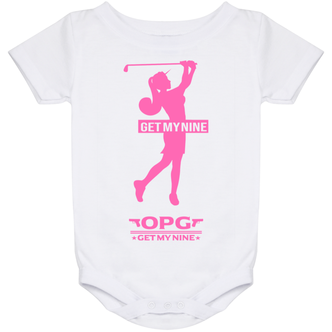 OPG Custom Design #16. Get My Nine. Baby Onesie 24 Month
