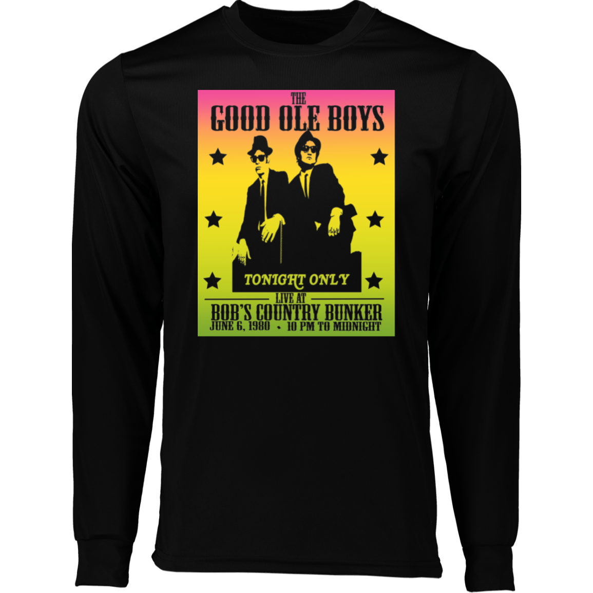 ArtichokeUSA Custom Design. The Good Ole Boys. Blues Brothers Fan Art. Long Sleeve Moisture-Wicking Tee
