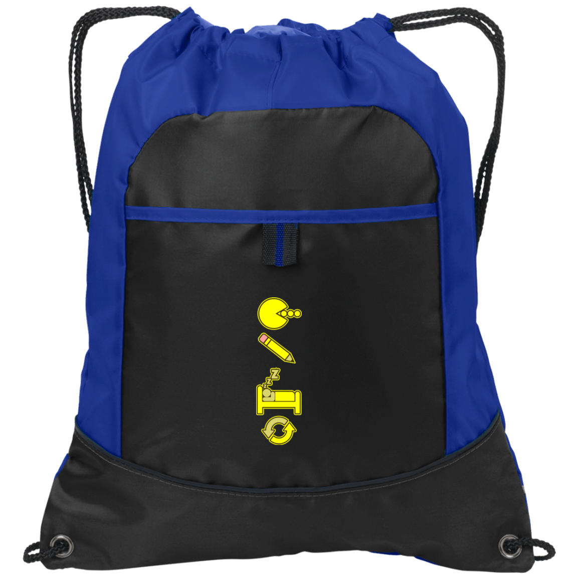 Artichoke Custom Design. Eat. Draw. Sleep. Repeat. Pocket Cinch Pack