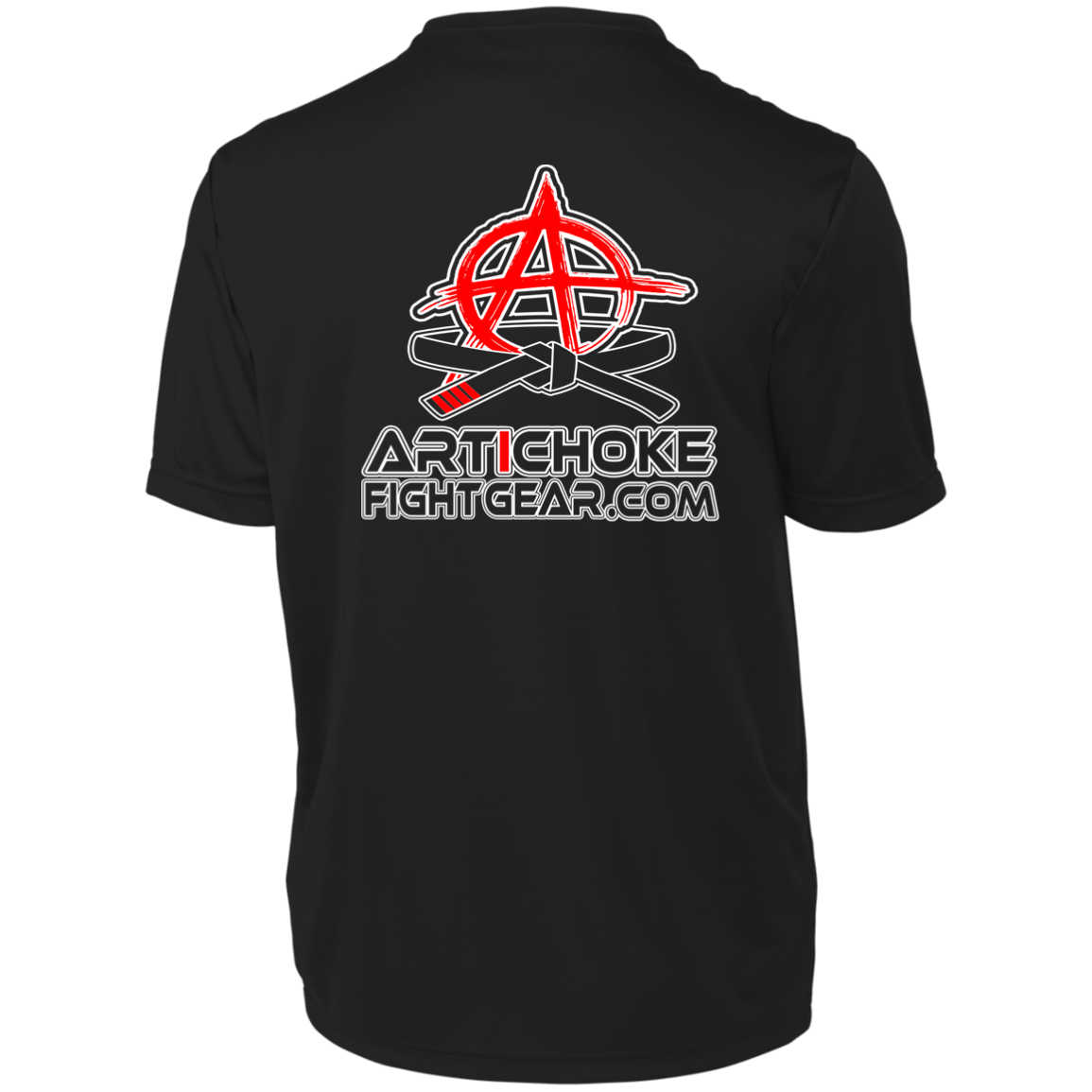 Artichoke Fight Gear Custom Design #15. Proper Quitter. Men's Moisture-Wicking Tee