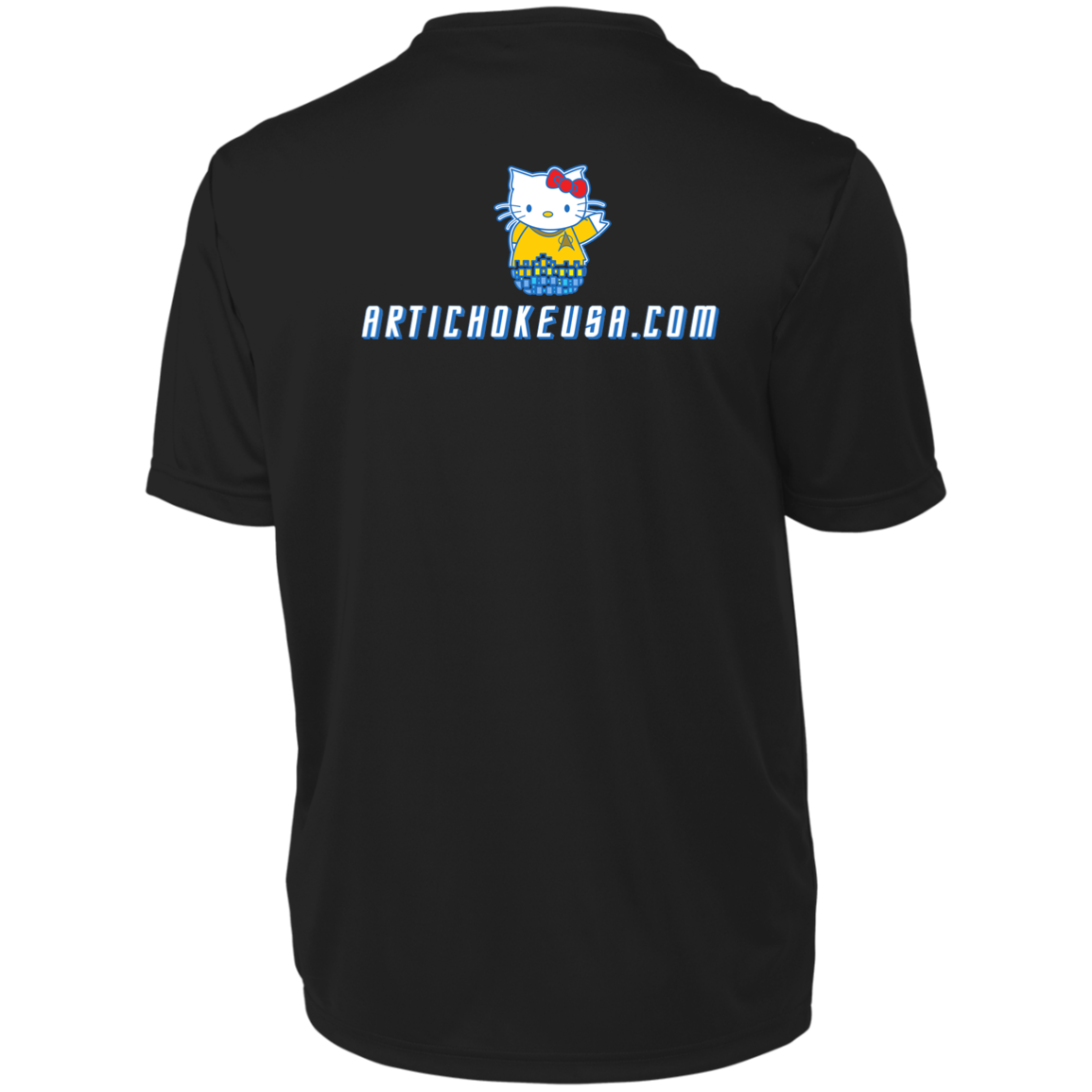 ArtichokeUSA Custom Design. Beam Me Up Kitty. Fan Art / Parody. Men's Moisture-Wicking Tee