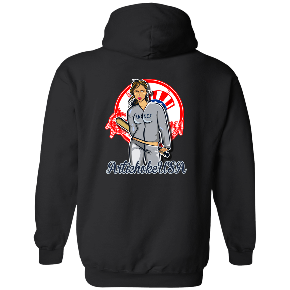 ArtichokeUSA Character and Font Design. Let’s Create Your Own Design Today. Brooklyn. Zip Up Hooded Sweatshirt