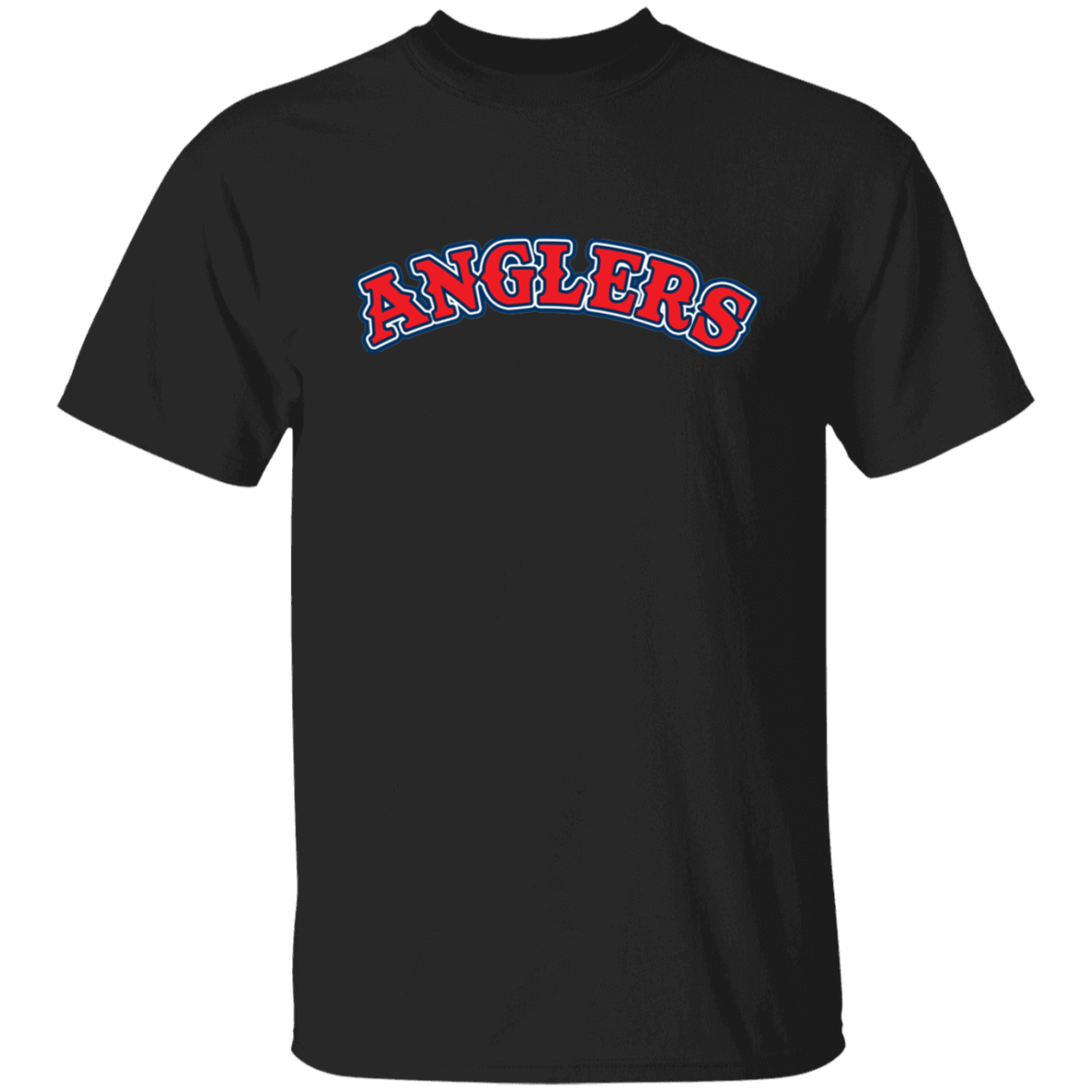 ArtichokeUSA Custom Design. Anglers. Southern California Sports Fishing. Los Angeles Angels Parody. 5.3 oz. T-Shirt